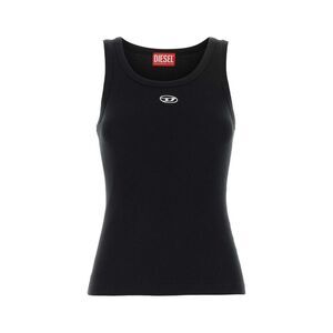 Diesel Women Black Stretch Cotton T-Ank Tank Top